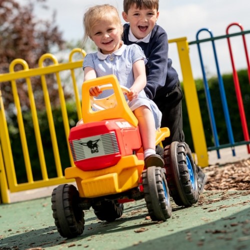 Primary on bike